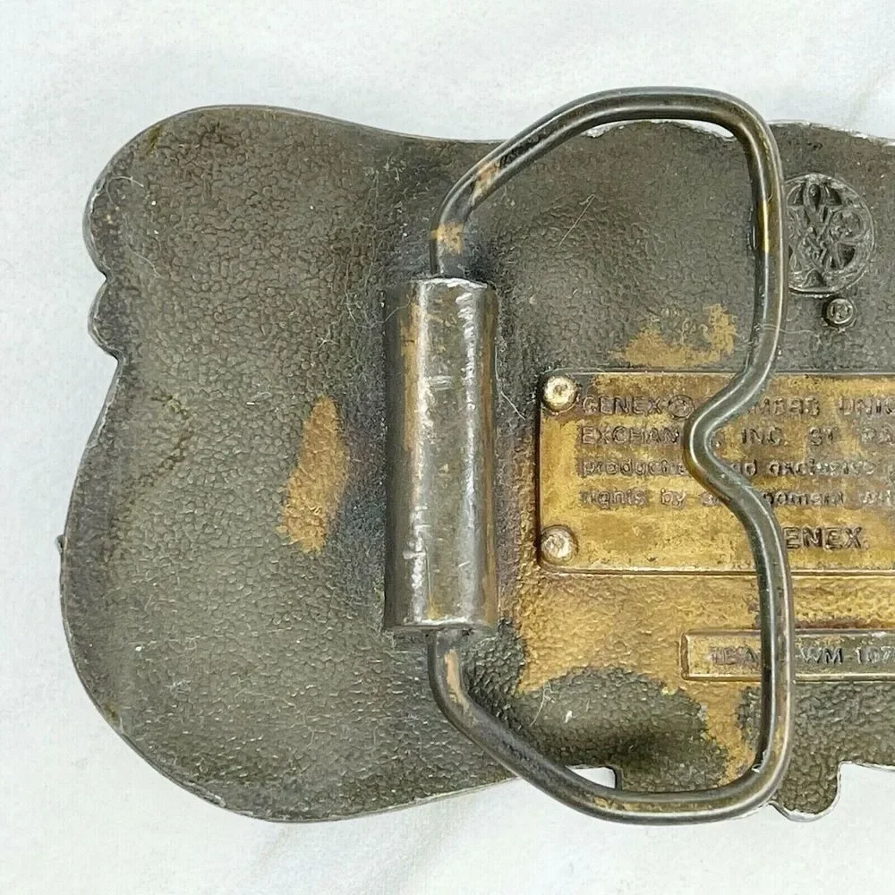 Vintage Bergamot Brass Works Cenex Farmers Union Central Exchange Belt Buckle ✨